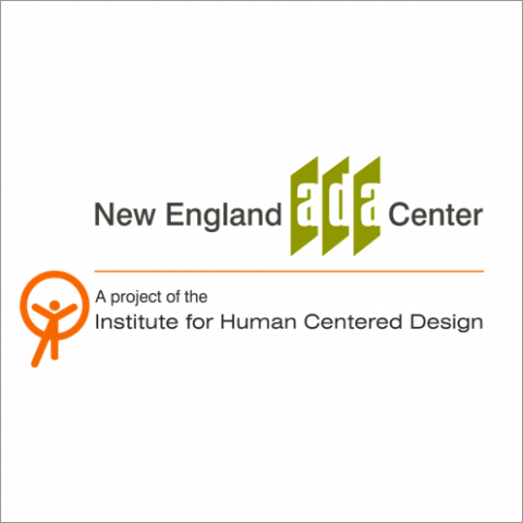 IHCD and New England ADA Center combined logo
