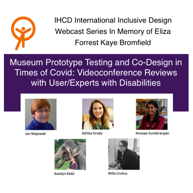 Poster with title, IHCD logo and images of all panelists